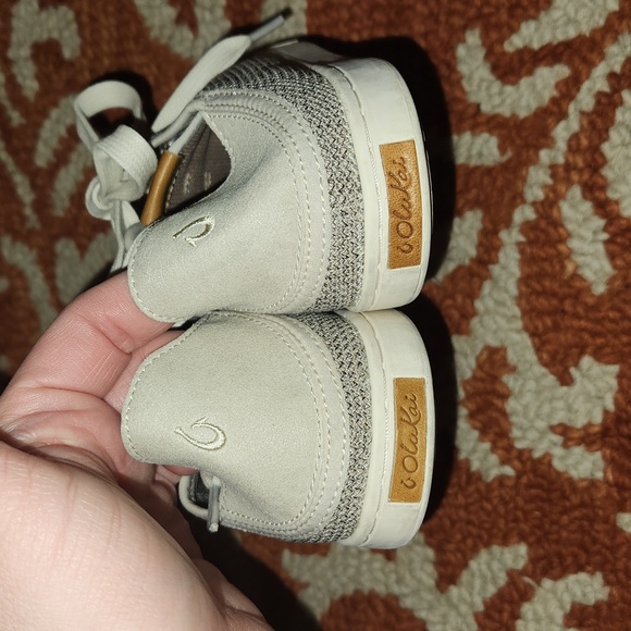 Olukai Pehuea Li Sneakers Womens Size 7 Lace Up Drop-in Heel Breathable Mesh - Picture 7 of 12